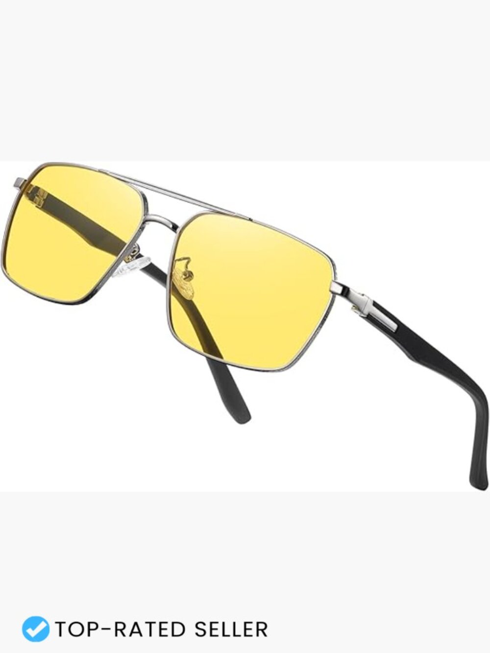 Vintage Square Aviator Sunglasses Polarized UV400 Fashion Trendy Unisex